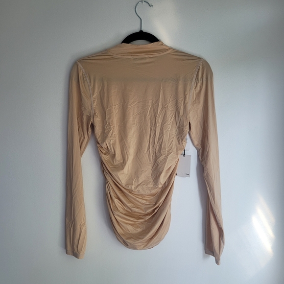 NWT Aritzia Wilfred Free Reece long sleeve mockneck shirt. 🤎 - Picture 5 of 5